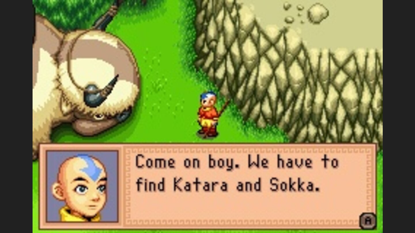 Avatar Der Herr der Elemente GBA 1