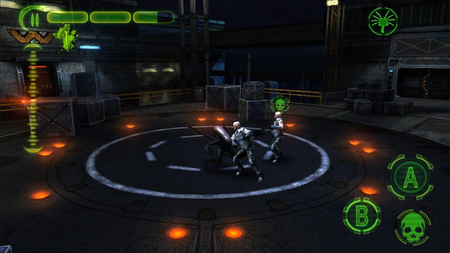 AvP: EvolutionEiner gegen viele – eine typische Kampfsituation in AvP: Evolution.