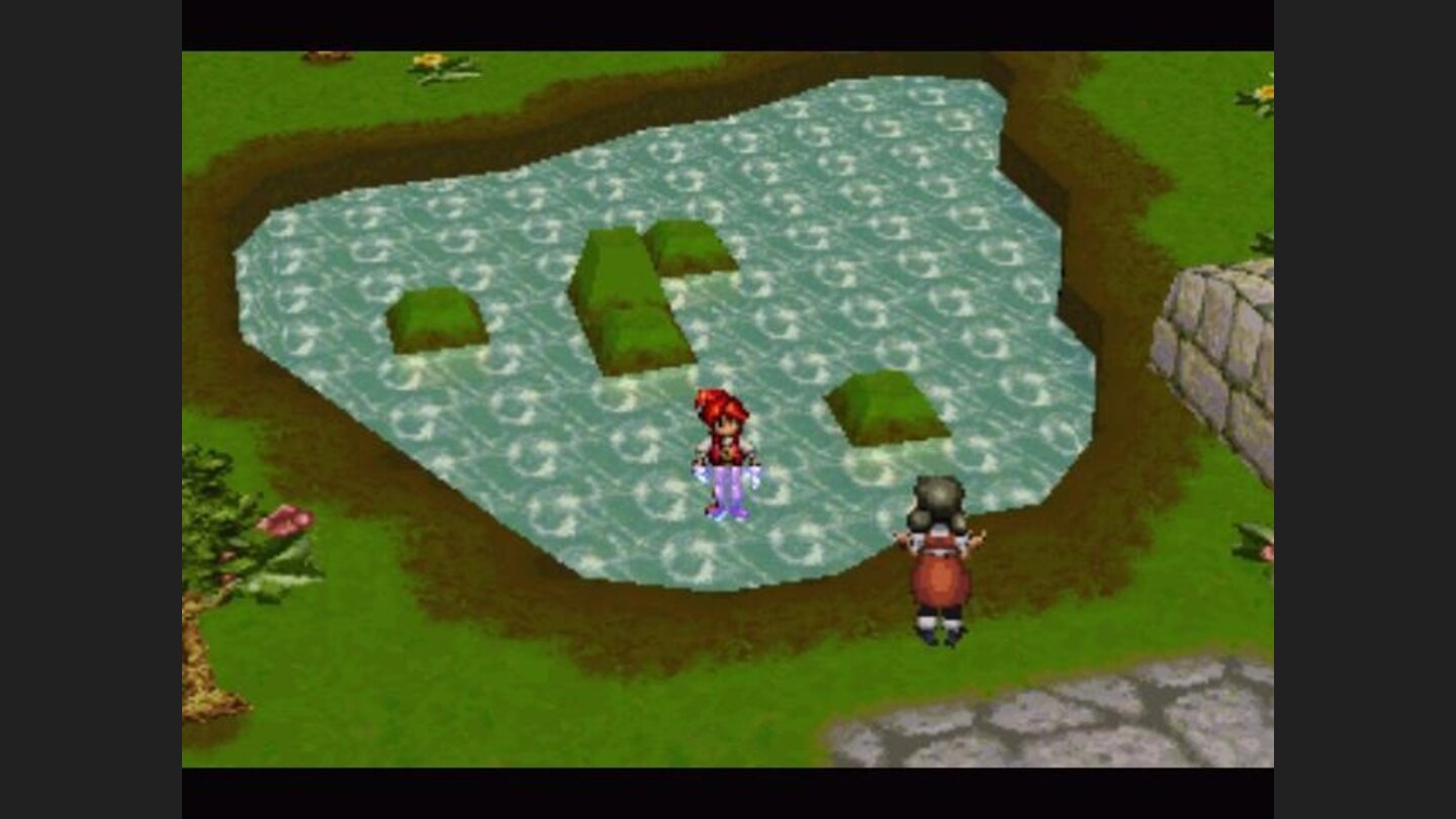You can walk into the water