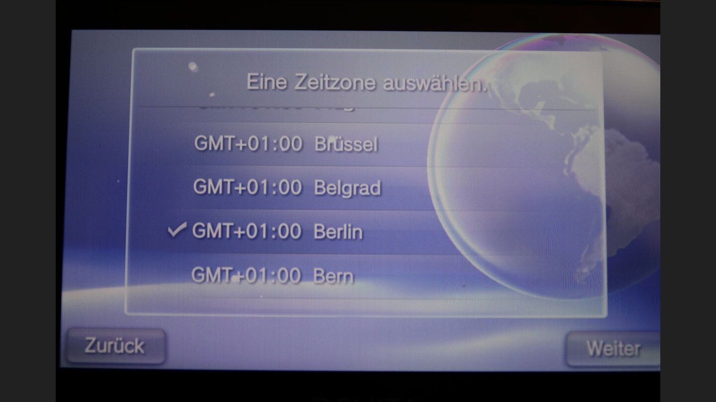 Der Erste Start2. Im Anschluss daran wählt ihr eure Zeitzone.