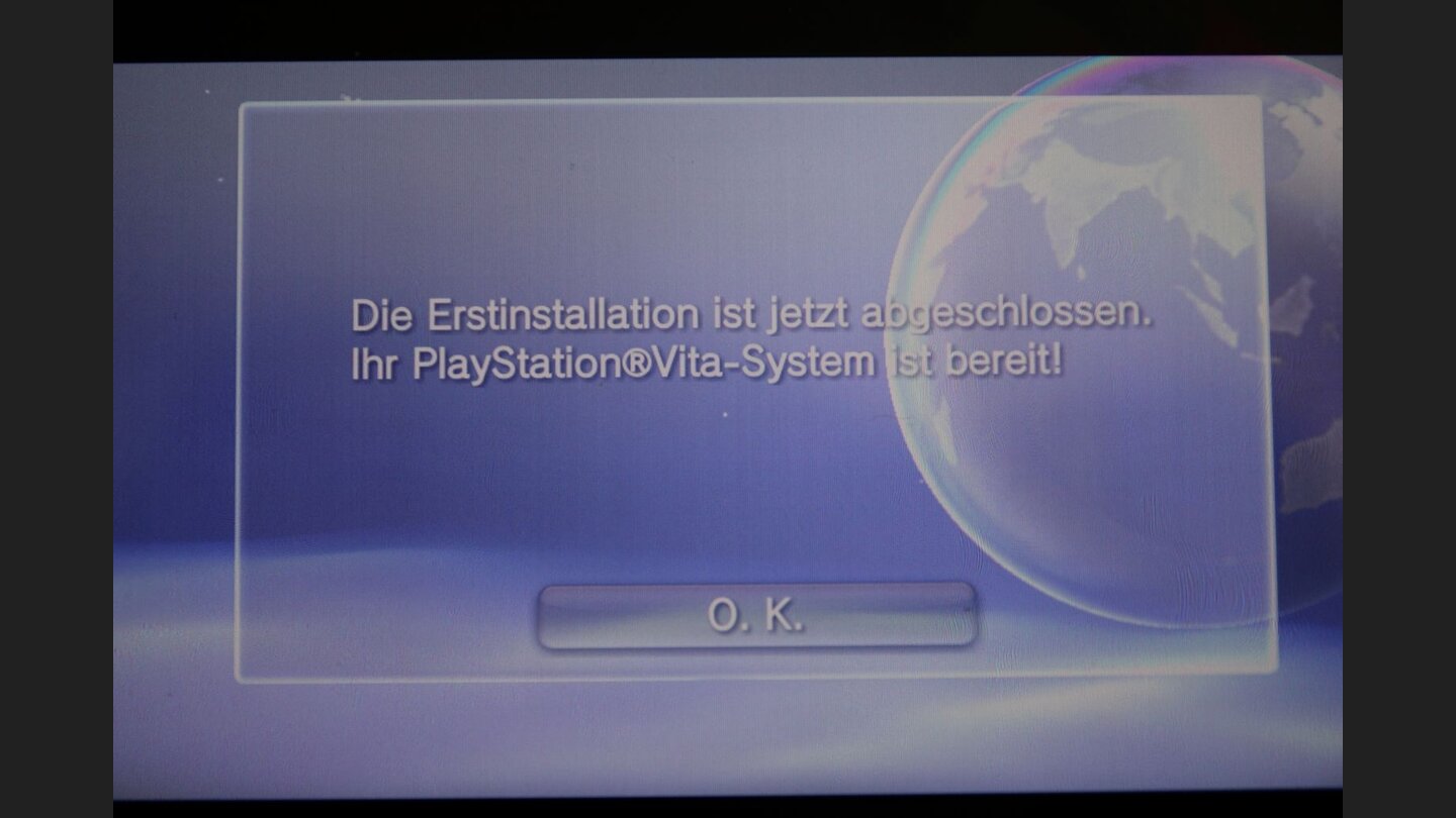 Der Erste Start7. Das wars fürs Erste, die PlayStation Vita ist eingerichtet.