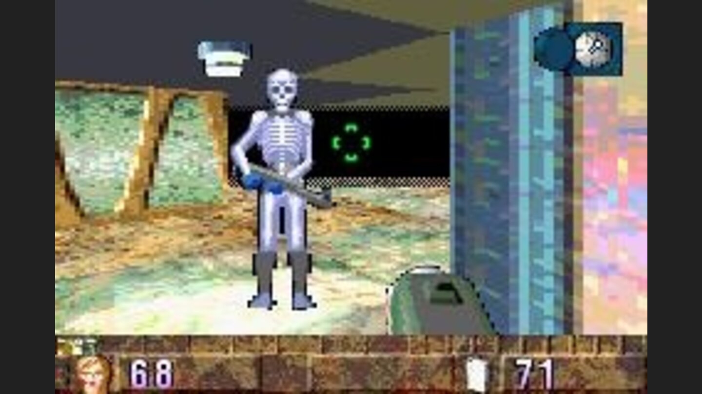 A skeleton with a rifle! And its wearing boots?