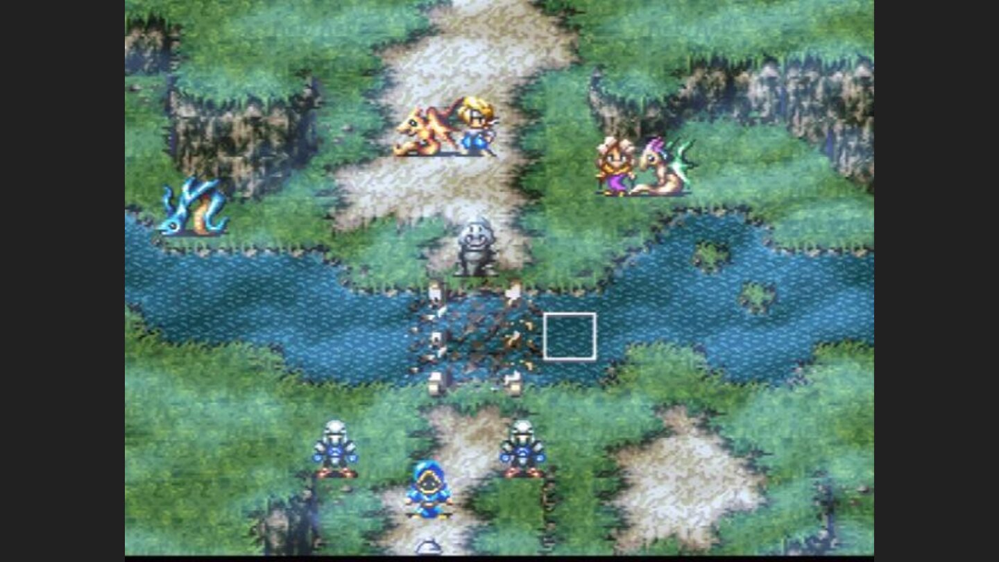 Battle. The square shows the fields you can move onto or attack