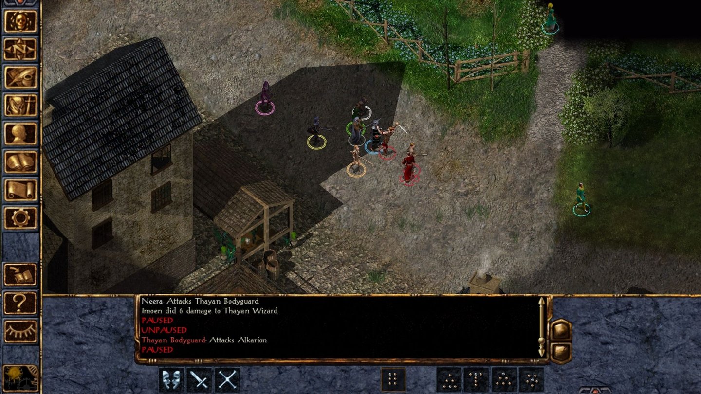 Baldur's Gate: Enhanced EditionDie Halbelfe Neera retten wir in Neshkal vor den roten Magiern.