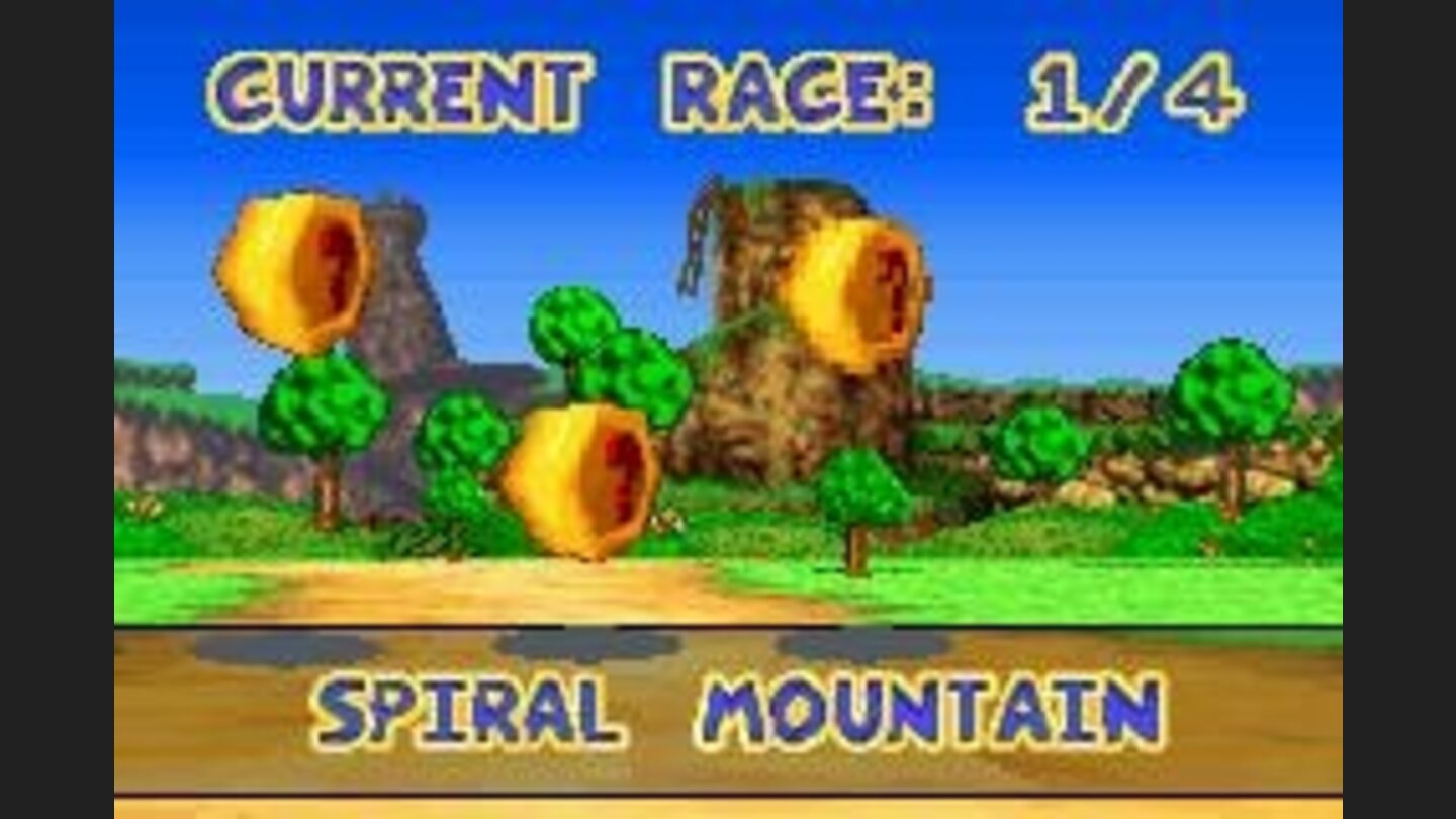 The camera shows the entire course for you: its a good moment to see item locations.