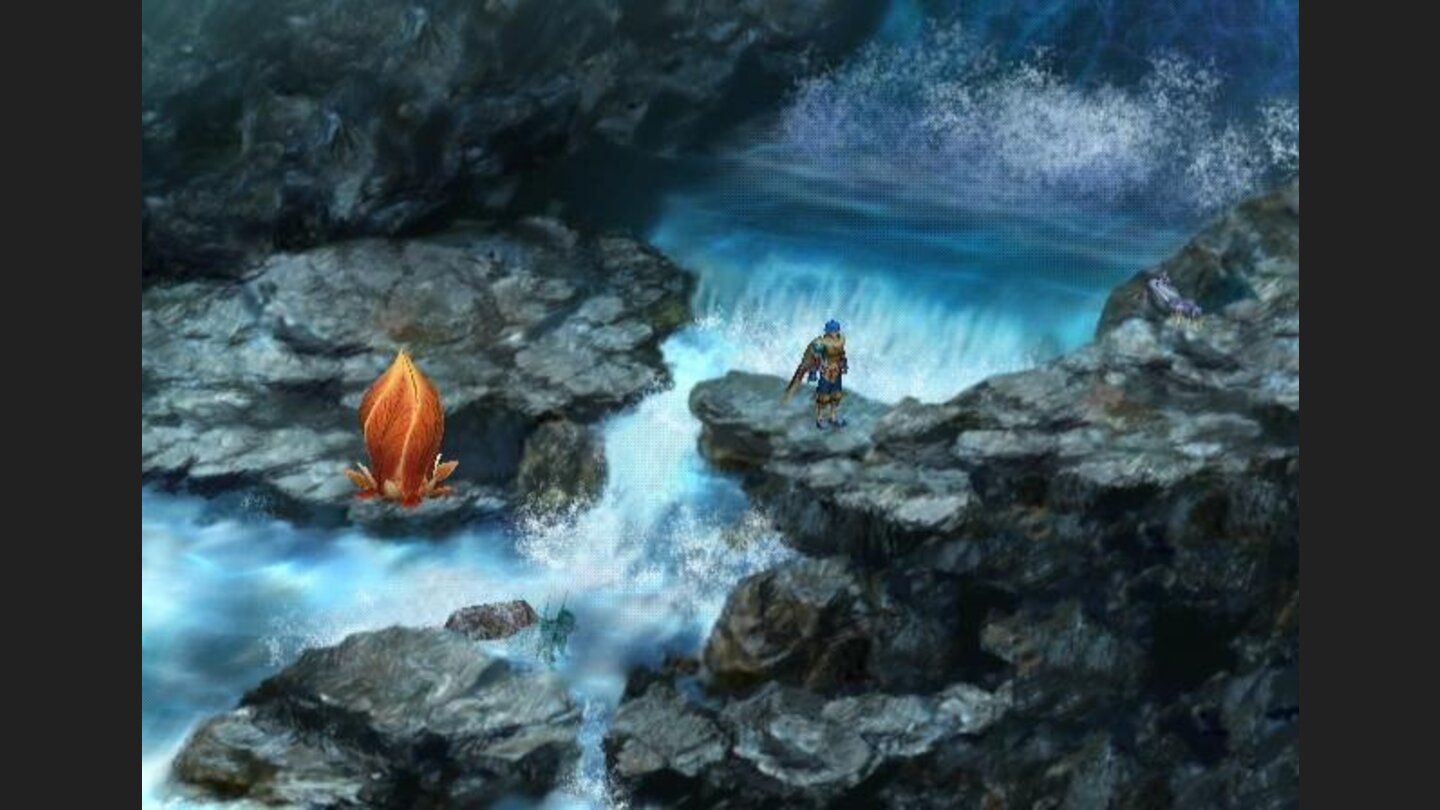 At the red flowers you can save the game, but cant visit the church