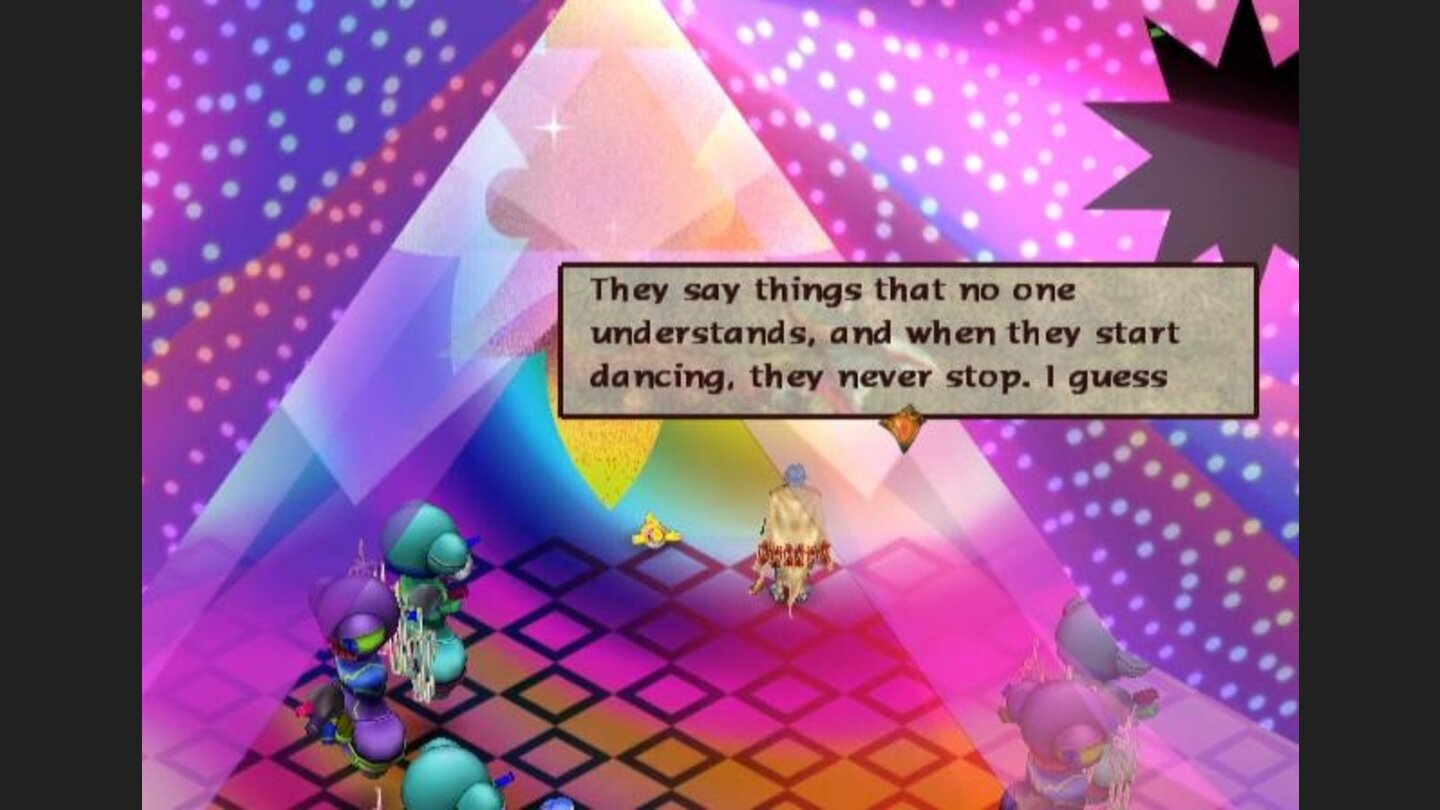 Youll travel to some colorful locations with strange characters!