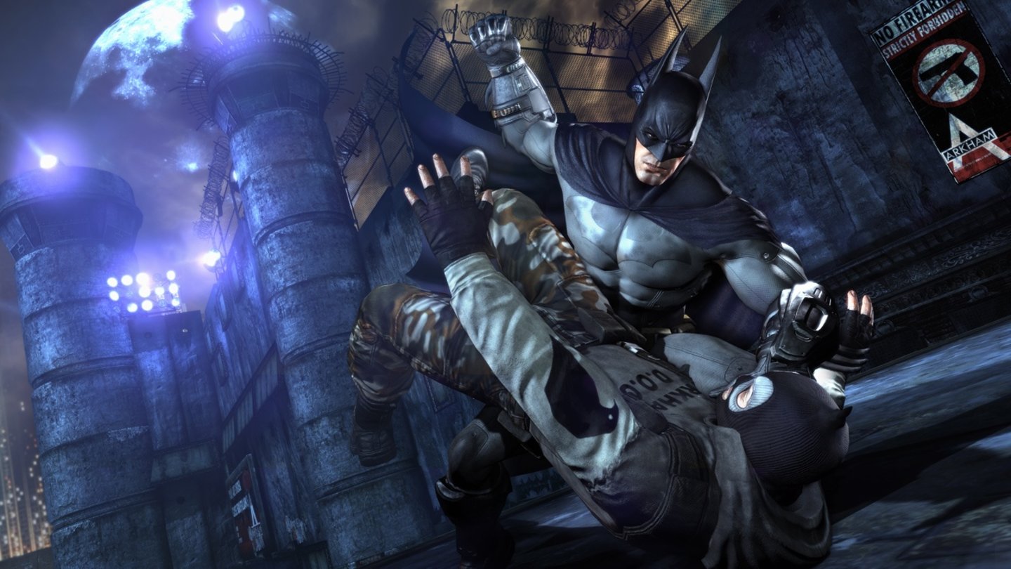 Batman: Arkham CityPinguine fliegen doch - zumindest auf die Nase.
