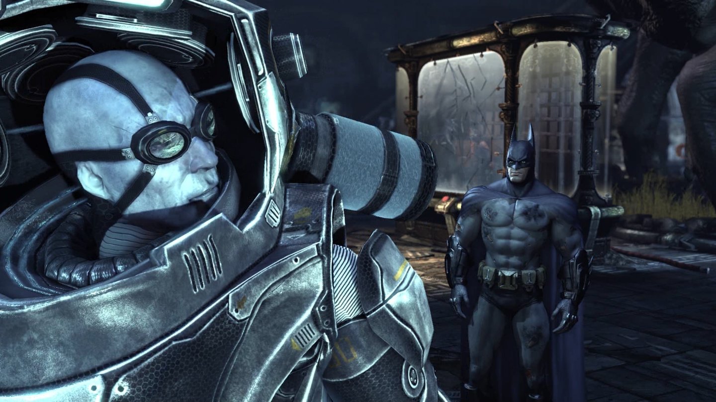 Batman: Arkham CityDie Bösewichte zählen zu den Höhepunkten des Spiels. Hier haben wir es mit Mr. Freeze zu tun.