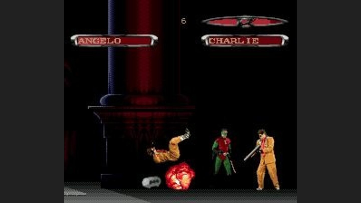 The bad guys use flamethrowers
