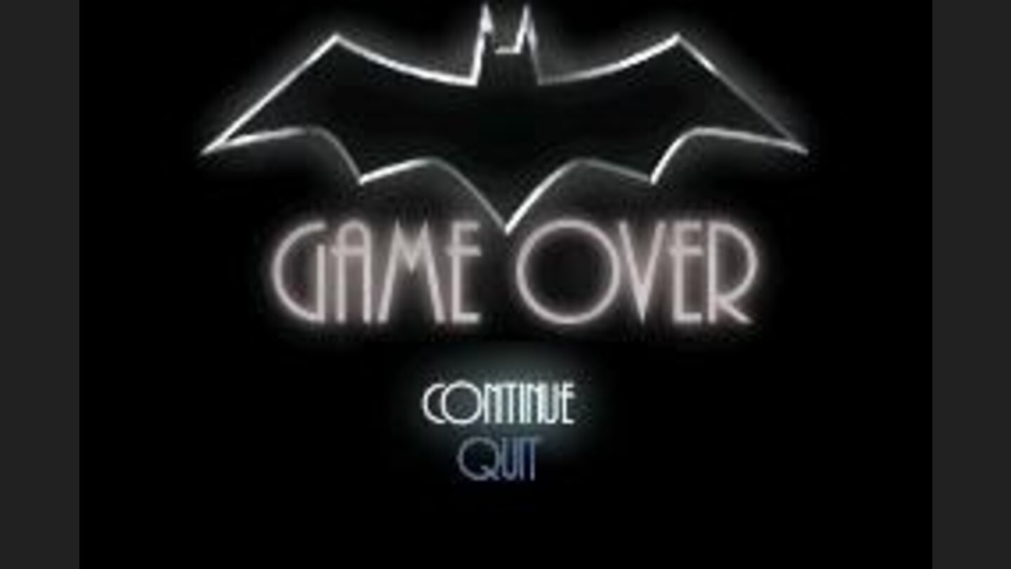 Game Over screen.