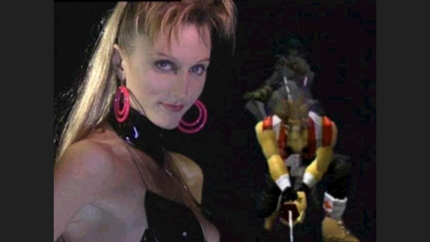 Full Motion Woman, Polygonal Swordman. The Battle Arena Toshinden 2 intro features a mixture of footage and in-game models.