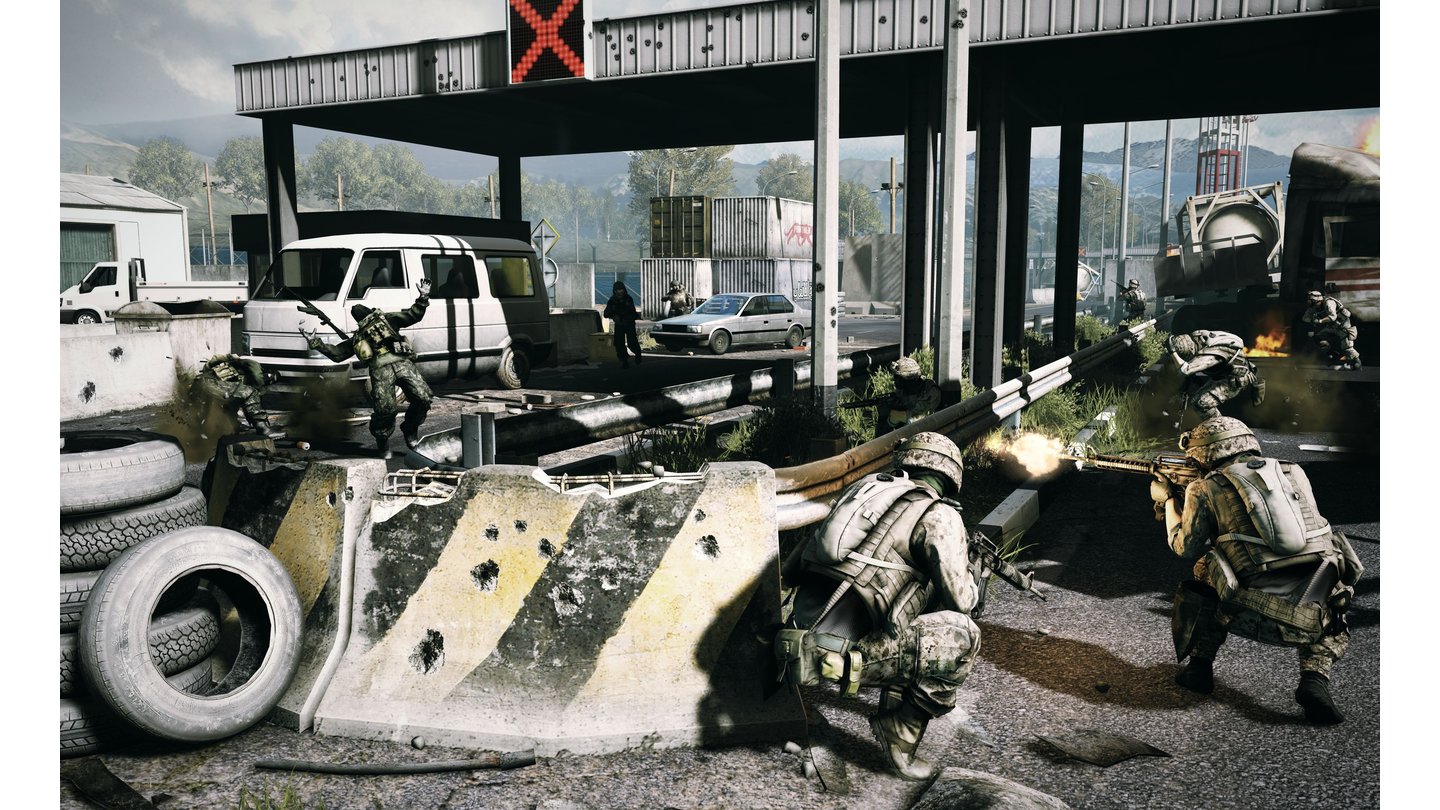 Battlefield 3 - Screenshot der Multiplayer-Karte Caspian Border