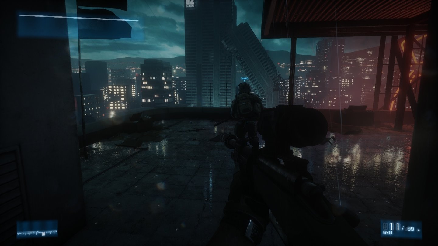 Battlefield 3 - Screenshots aus der Solo-KampagneIn Teheran regnets. Prima. Allein wegen der Effekte!