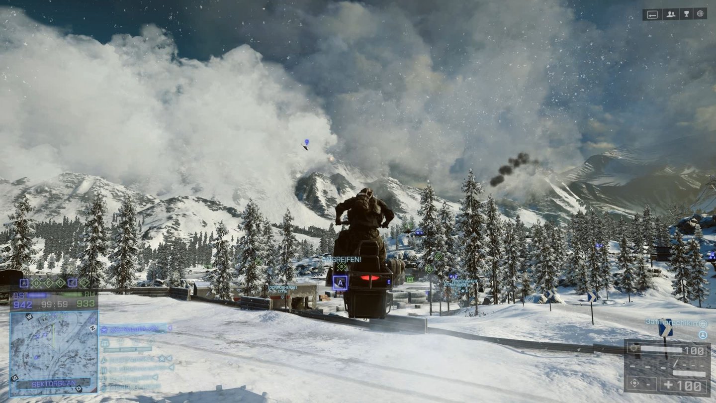 Battlefield 4: Final StandMit dem Schneemobil herumzuheizen macht Spaß, unterscheidet sich aber nicht vom bekannten Quad.