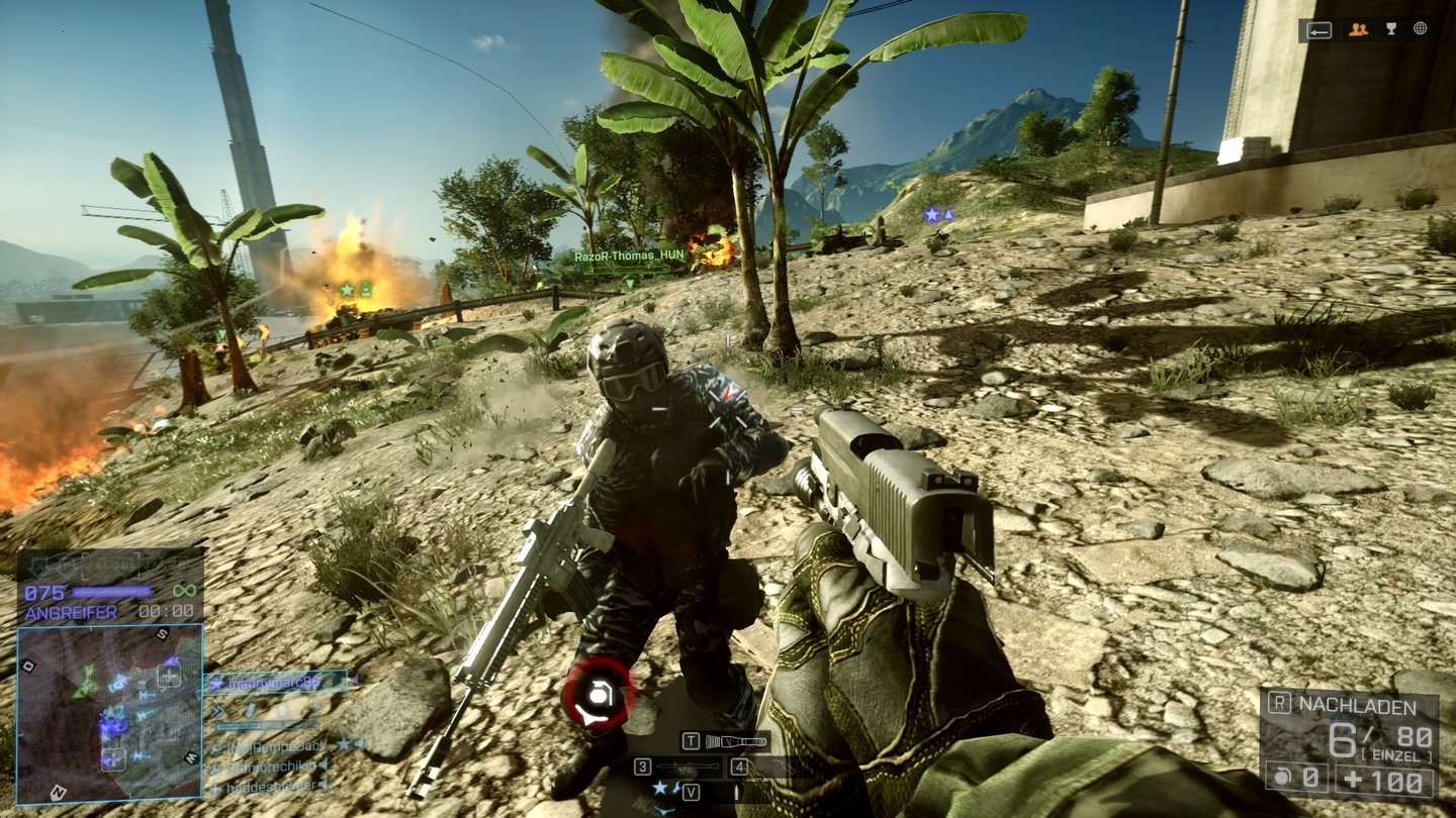 Battlefield 4 - Multiplayer-Screenshots (PC-Version)Auf kurze Distanz sind Pistolen deutlich durchschlagstärker geworden.