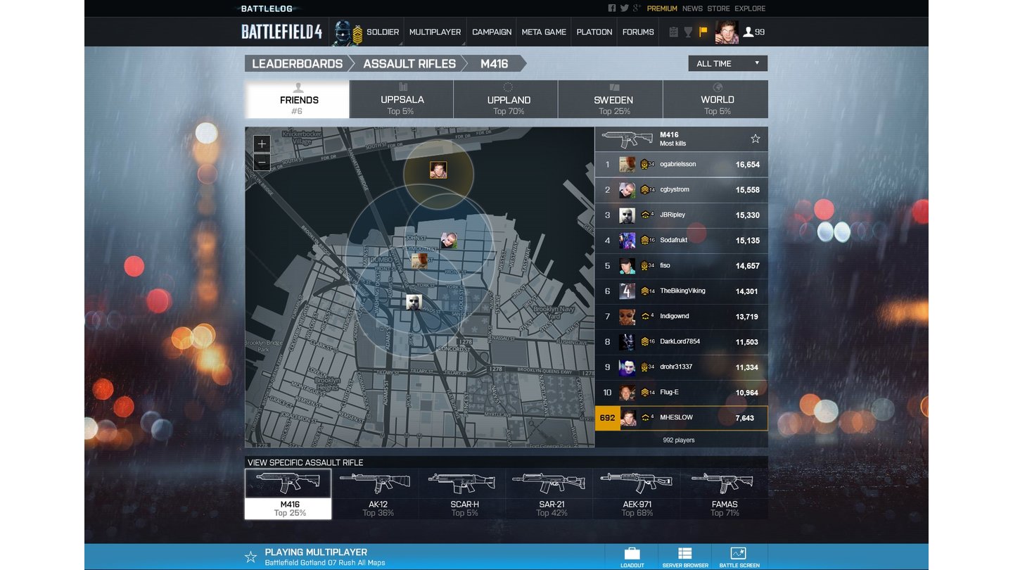 Battlefield 4 - Screenshots zum neuen Battlelog
