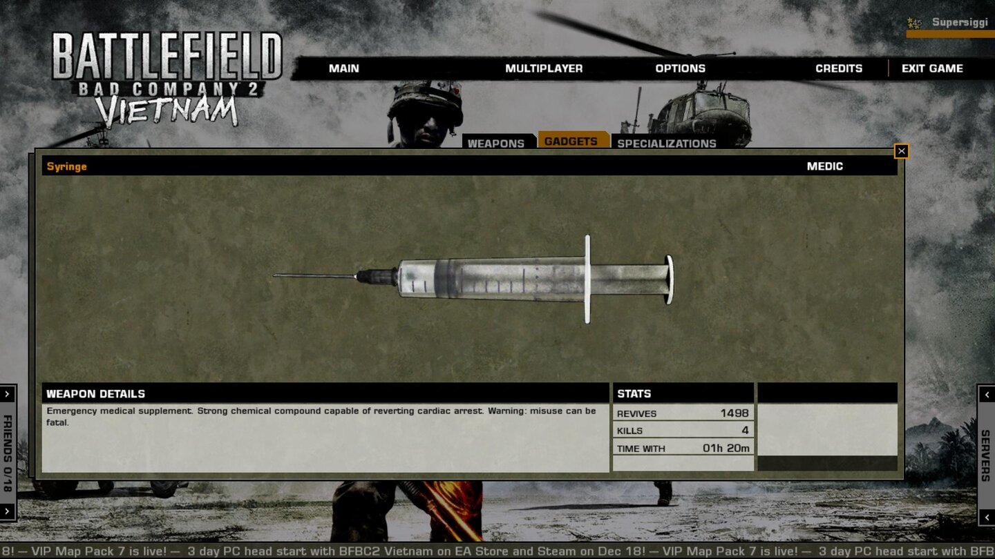 Battlefield: Bad Company 2 - Vietnam - Unlocks