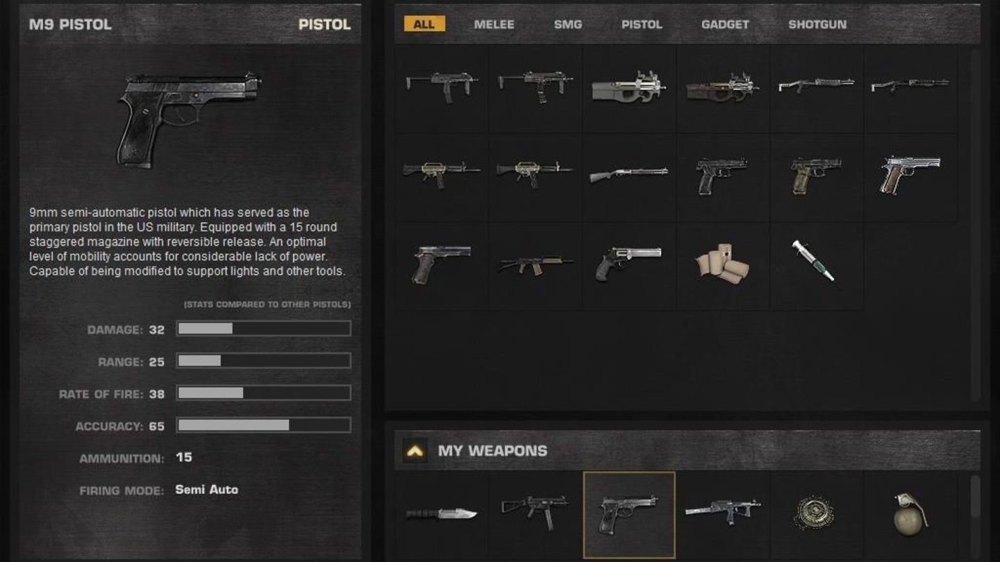Battlefield Play4FreeM9 Pistol