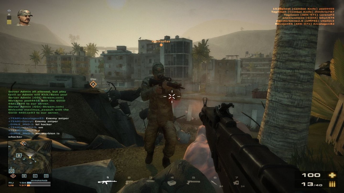 Battlefield Play4FreeSturmgewehr gegen Sniper, ein Duell das klar zu unseren Gunsten ausgeht.