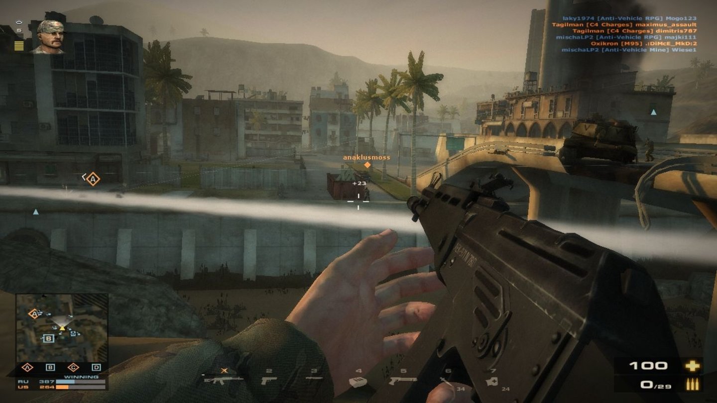 Battlefield Play4FreeDie Geschosse der Sniper hinterlassen für kurze Zeit eine Rauchspur.