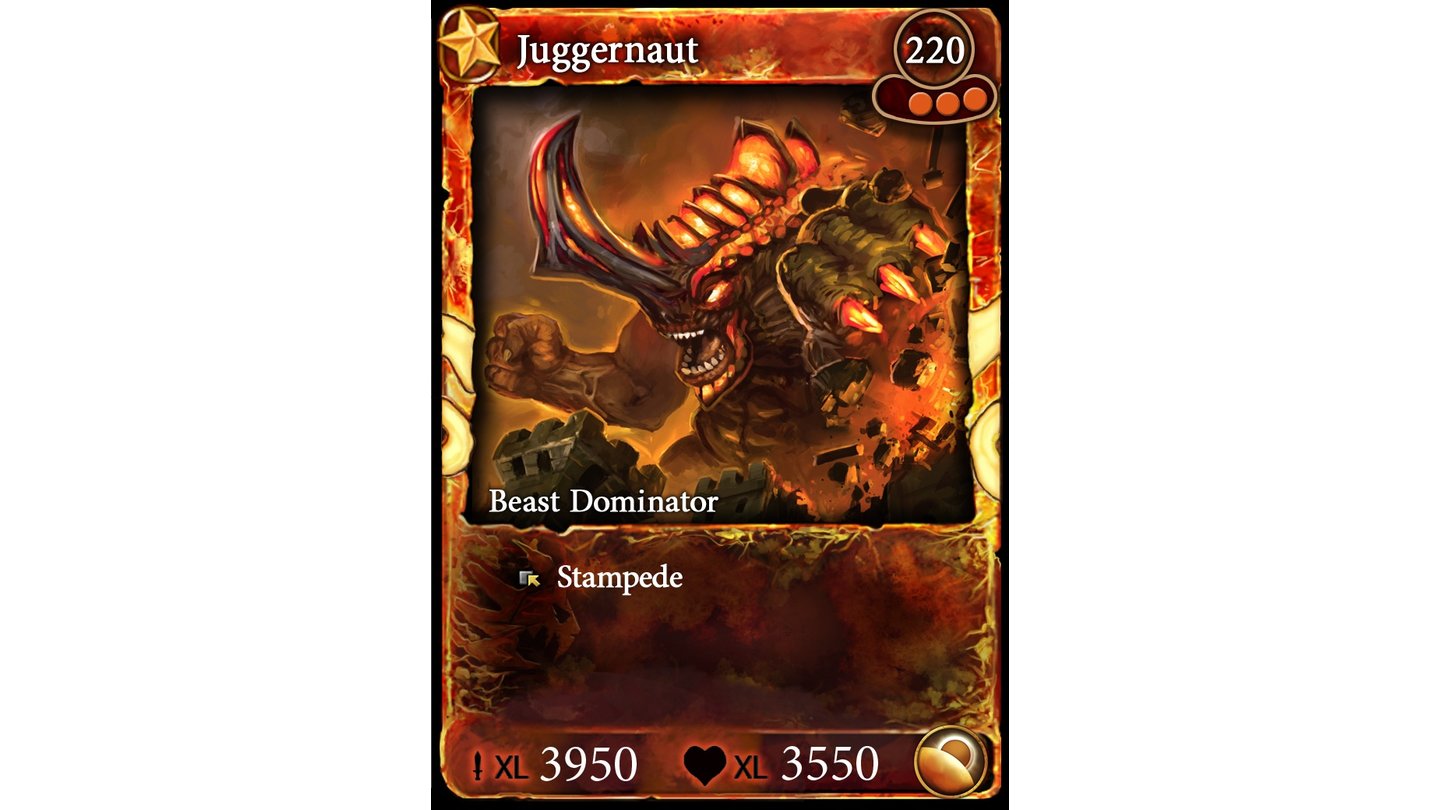 BattleForge - Sammelkarte: Feuer Juggernaut (Pre-Order)