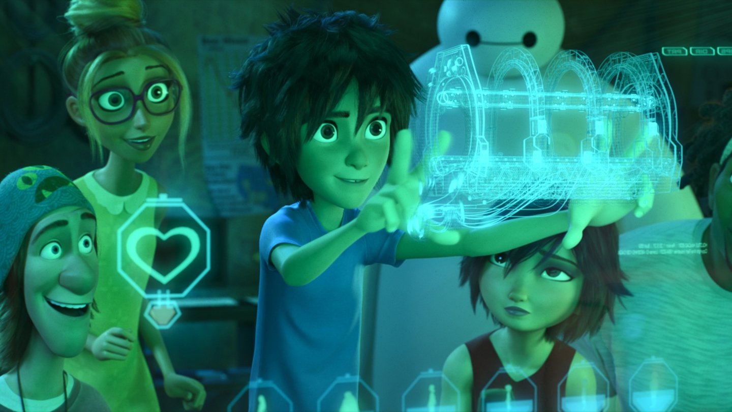 BaymaxOptisch zeigt Disney wieder einmal, dass Sci-Fi-Elemente mit wissenschaftlichem Einschlag auch im Kinderfilm funktionieren kann.