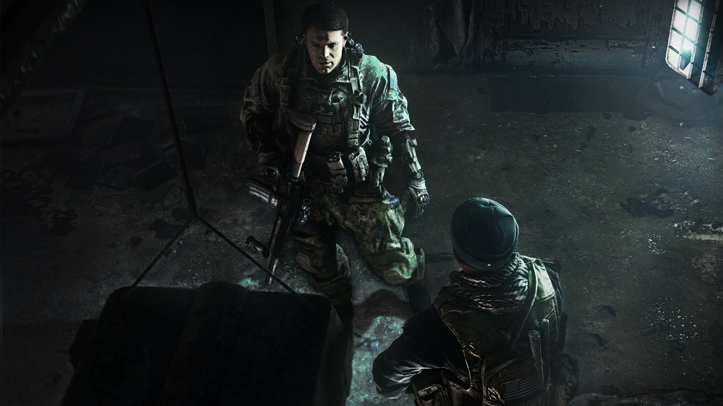 Battlefield 4Beleuchtung und Schattenwurf zeichnen ein sehr stimmiges Gesamtbild, die Gesichter der Soldaten wirken detailliert und glaubhaft.