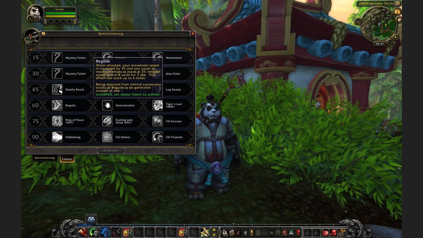 Beguile - Stapelbarer Bonus, der das Tempo des Mönchs erhöht und Feinde verlangsamt.