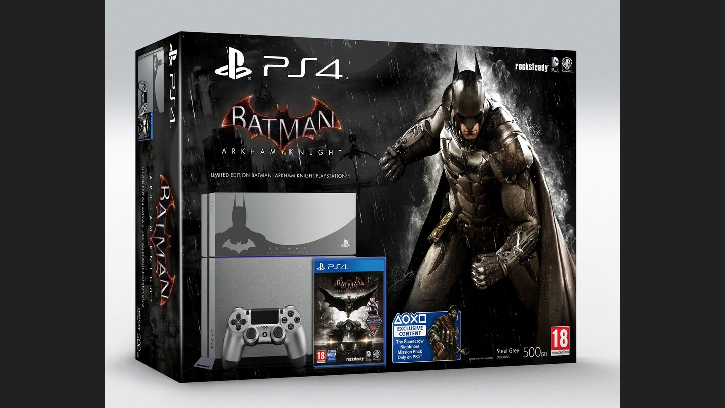 Bilder der PS4-Bundles von Batman: Arkham Knight