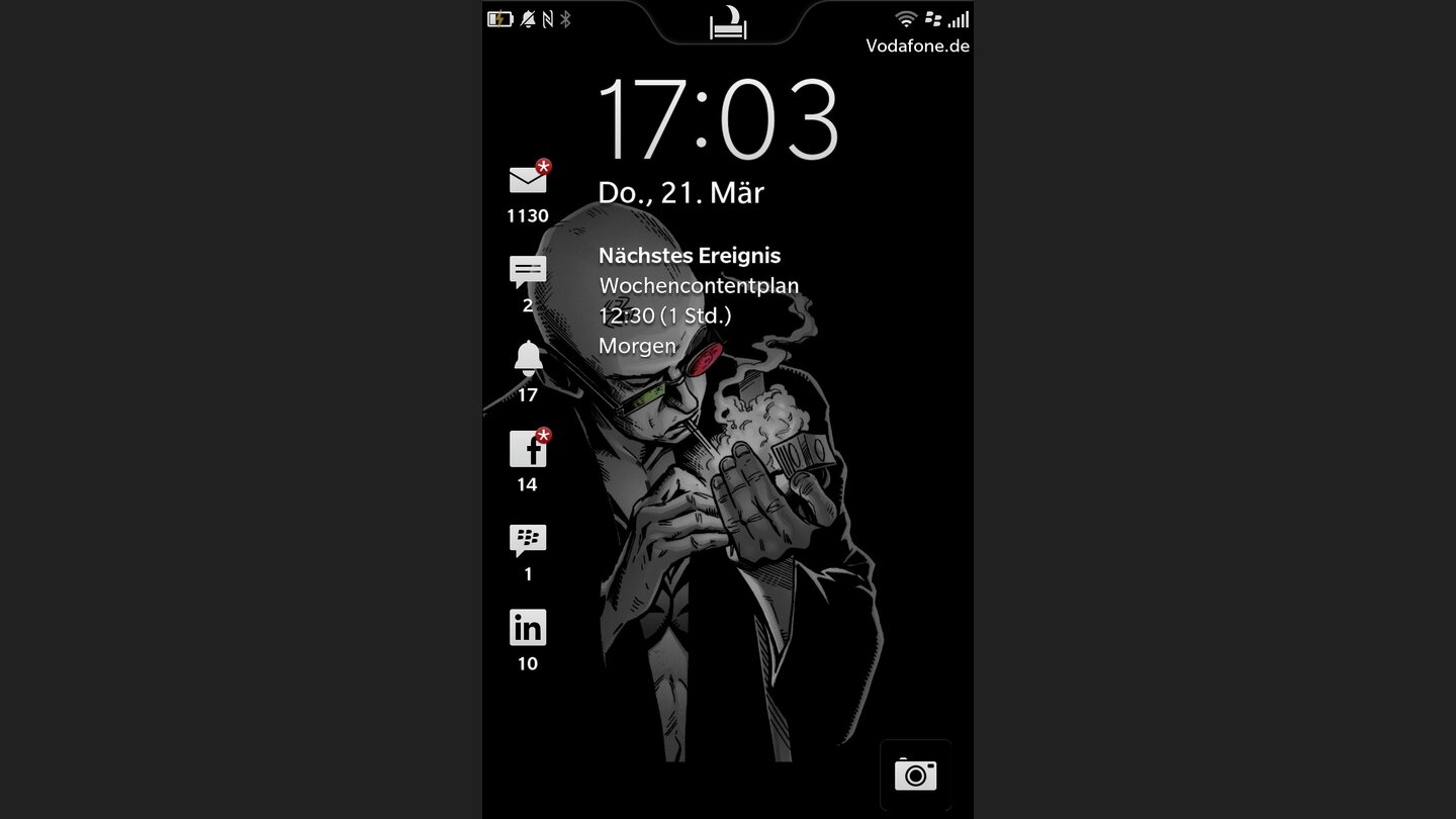 Blackberry OS 10 auf dem Blackberry Z10