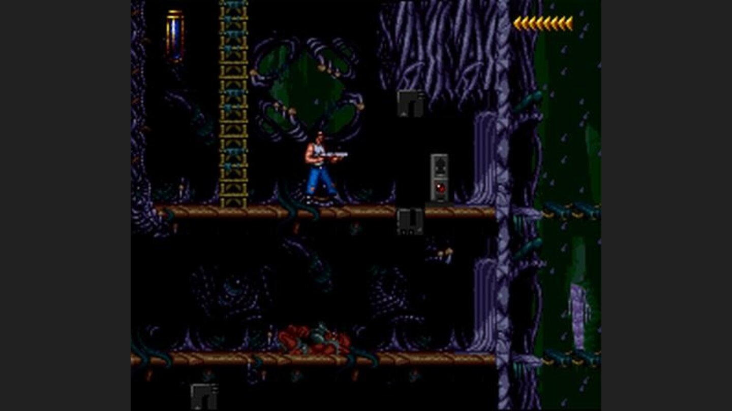 A dead orc. Theres no blood in the SNES version.