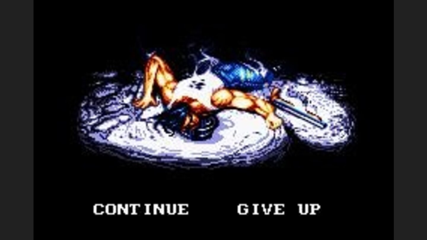 Game over screen