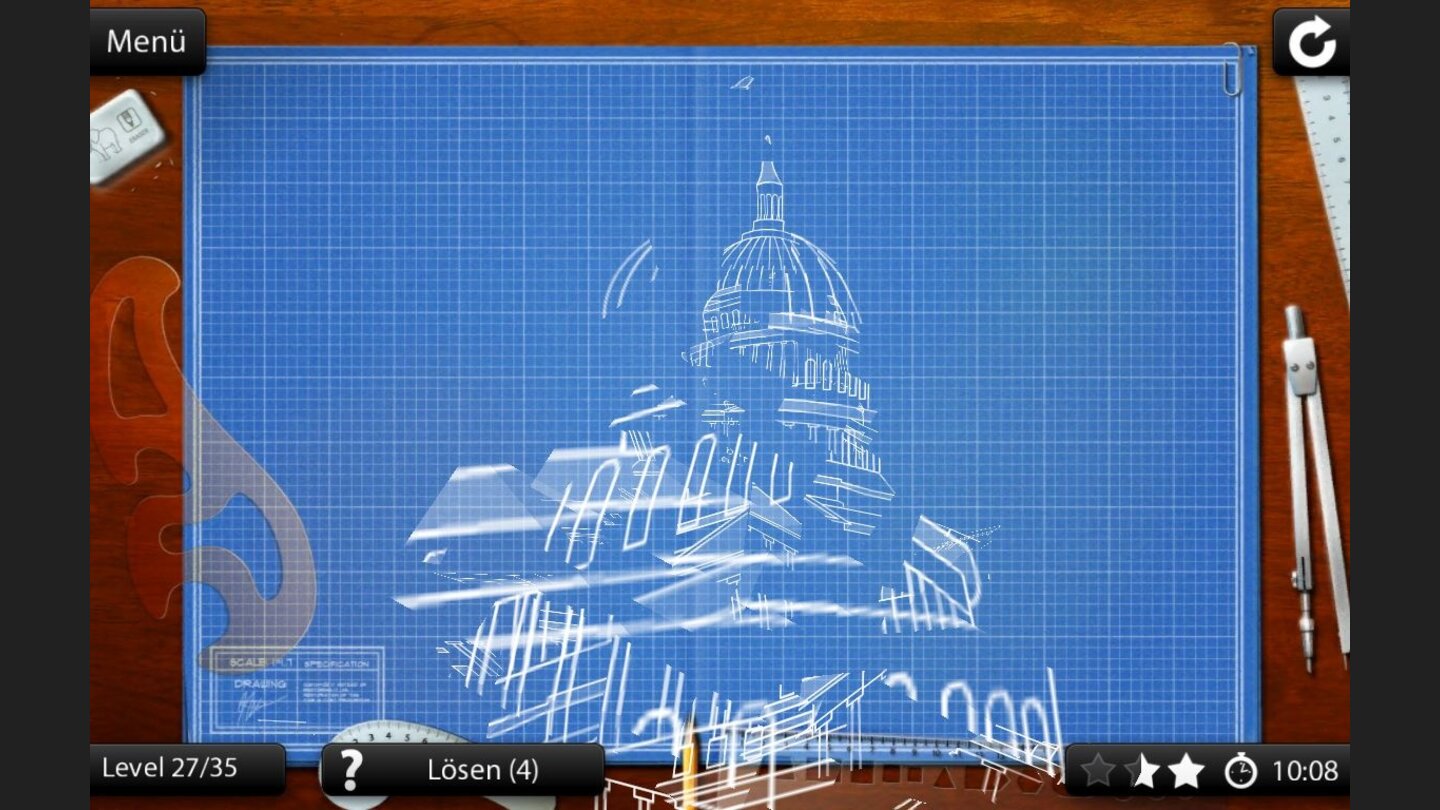 Blueprint 3D HDAm hilfreichsten ist es, sich an markanten Punkten zu orientieren. Hier kann man dank der Kuppel schon erahnen, dass das mal das Kapitol wird.