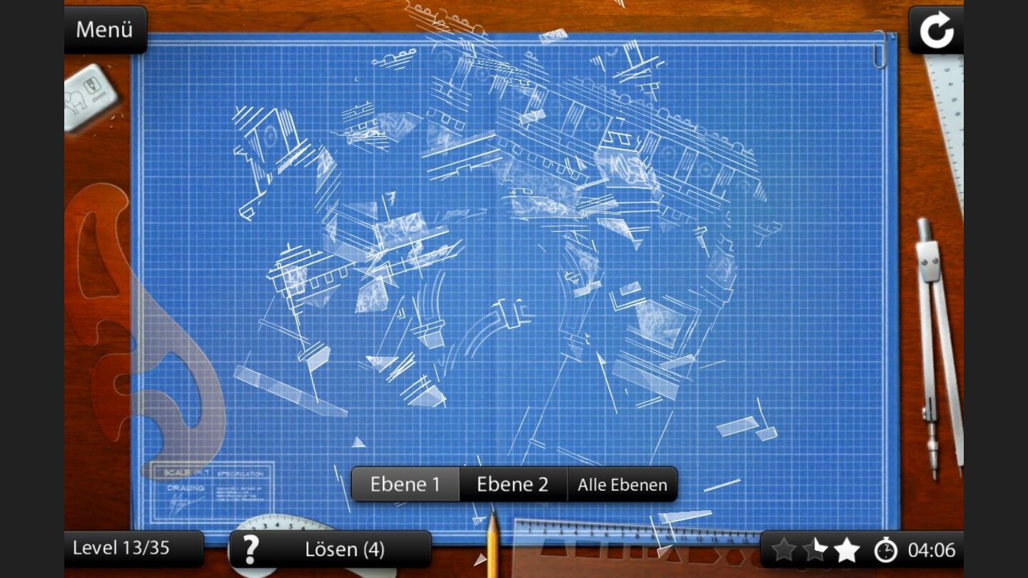Blueprint 3D HDWährend man die Perspektive dreht wird das Objekt immer deutlicher - noch eine kleine Drehung...