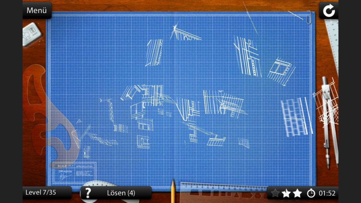Blueprint 3D HDJedes Puzzle beginnt üblicherweise in einem dreidimensionalen Chaos, aber das täuscht....
