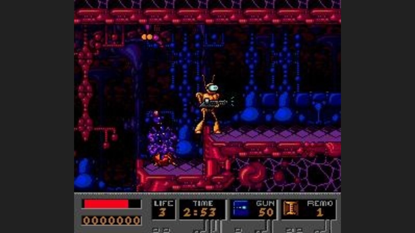 Blue-red cavern
