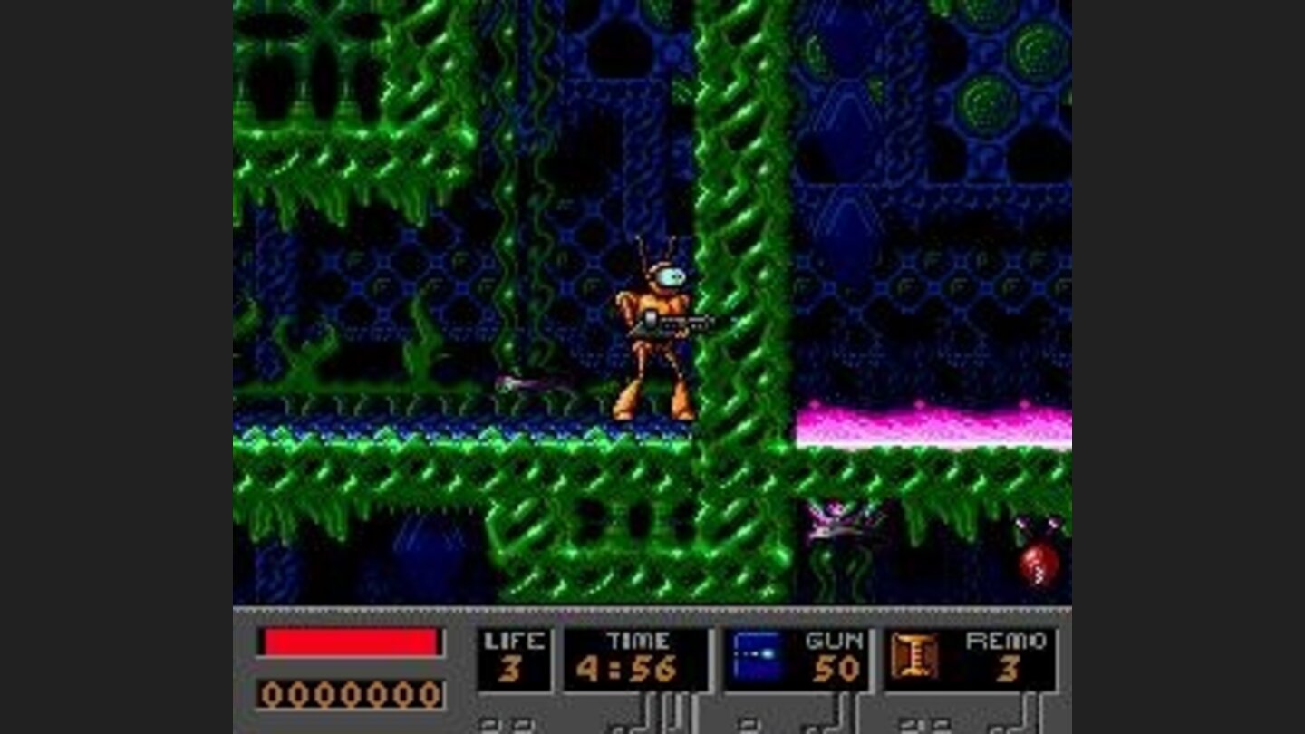 Green-pink cavern