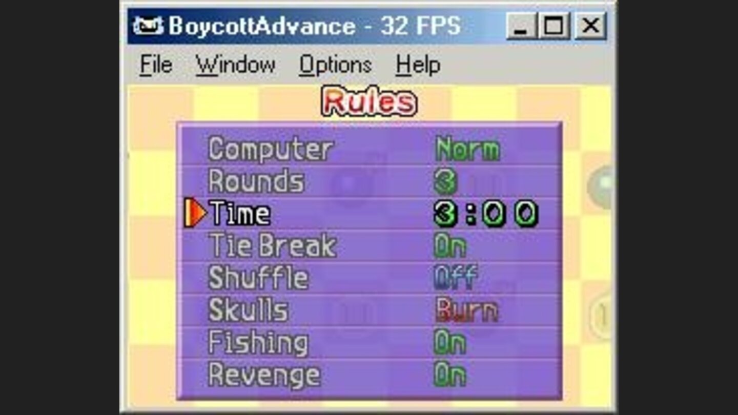 In a slugfest mode, you select the rules...