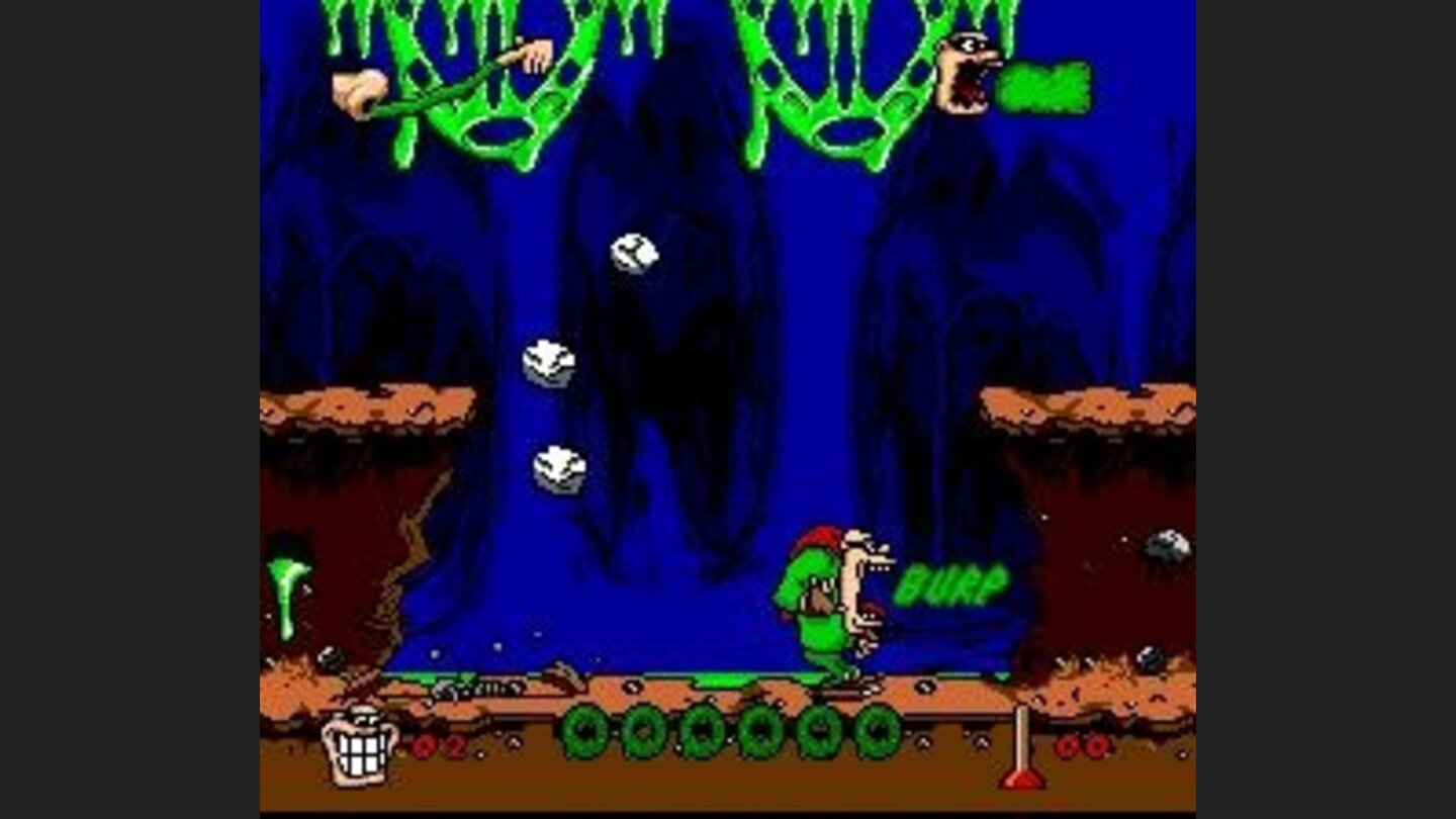 Burping doesnt help much against the attacks of this boss