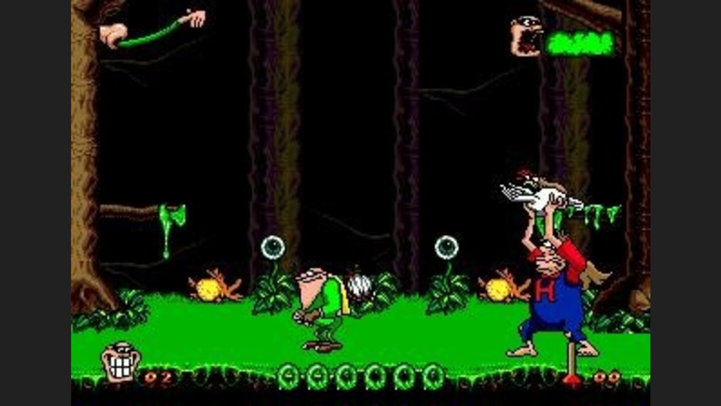 This boss throws chickens at you...