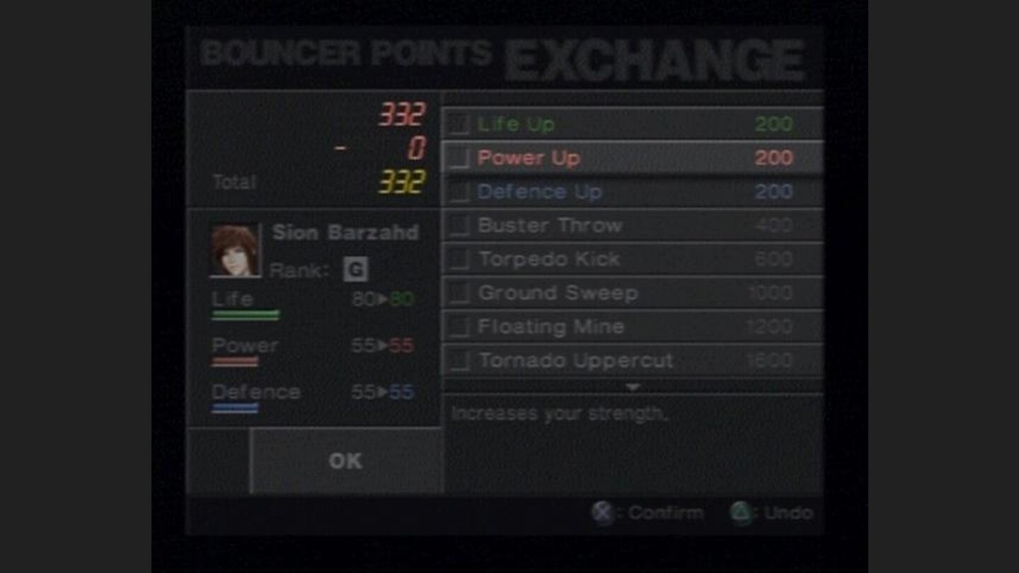Upgrading your character.