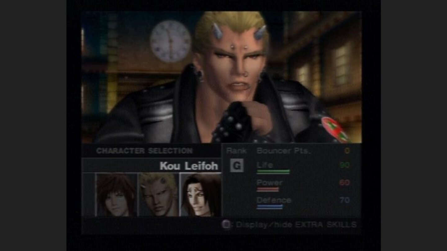 Whenever in group, you can select a character to play with.