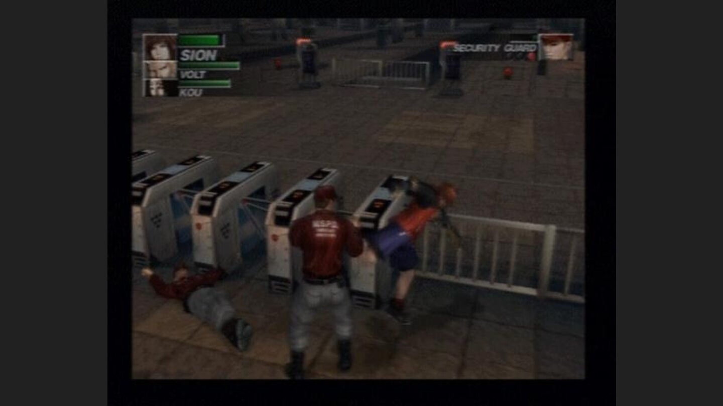 Kicking some rent-a-cops.