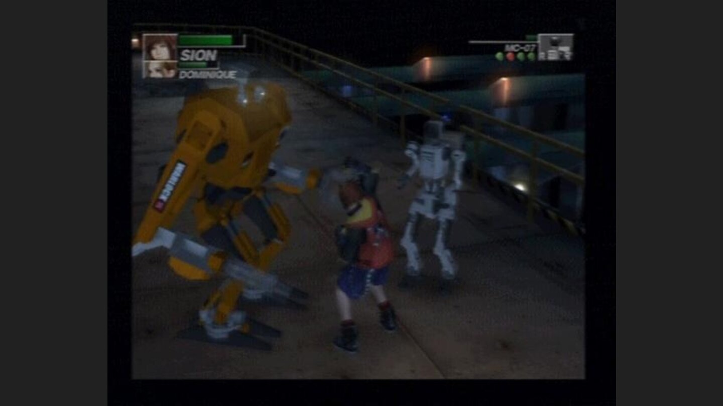 Fighting some robots.