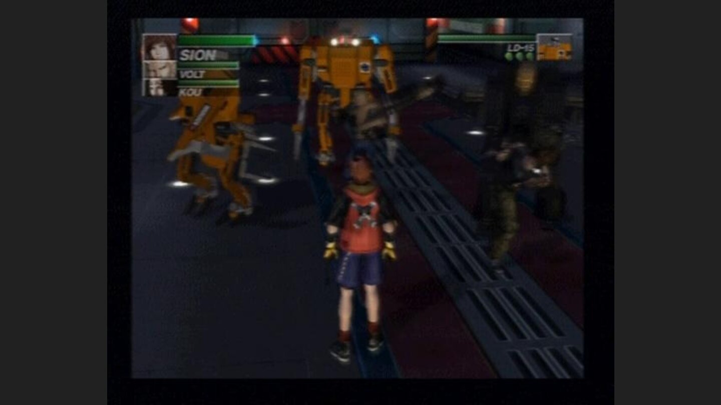 Fighting some meaner bots with your buddies.