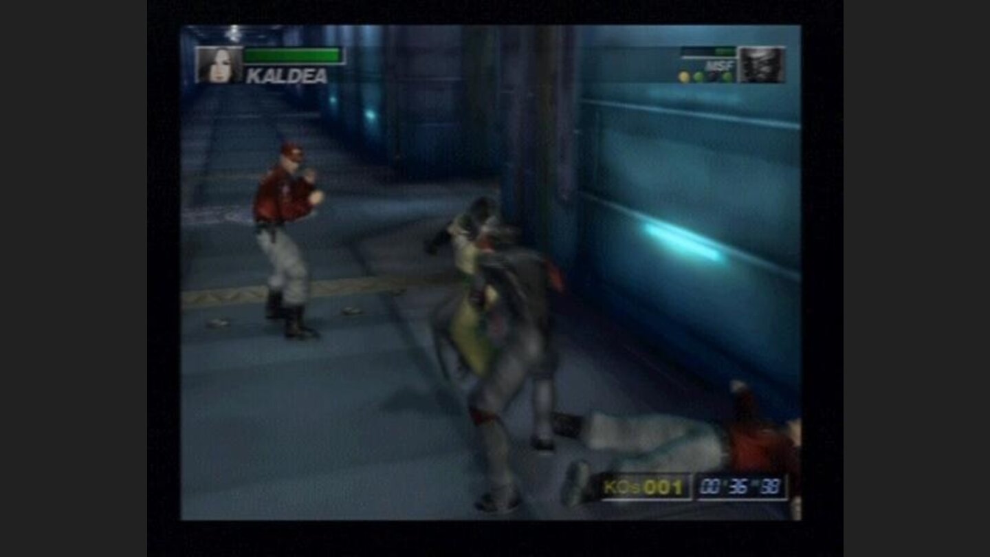 Playing the survival mode as Kaldea, one of the foes in story mode.