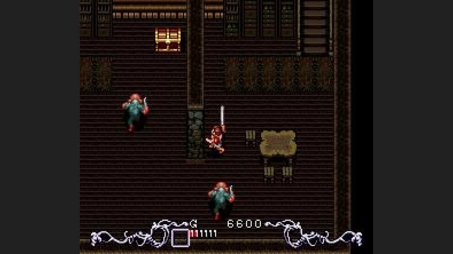 Hacking bad dudes, trying to get to the treasure chest