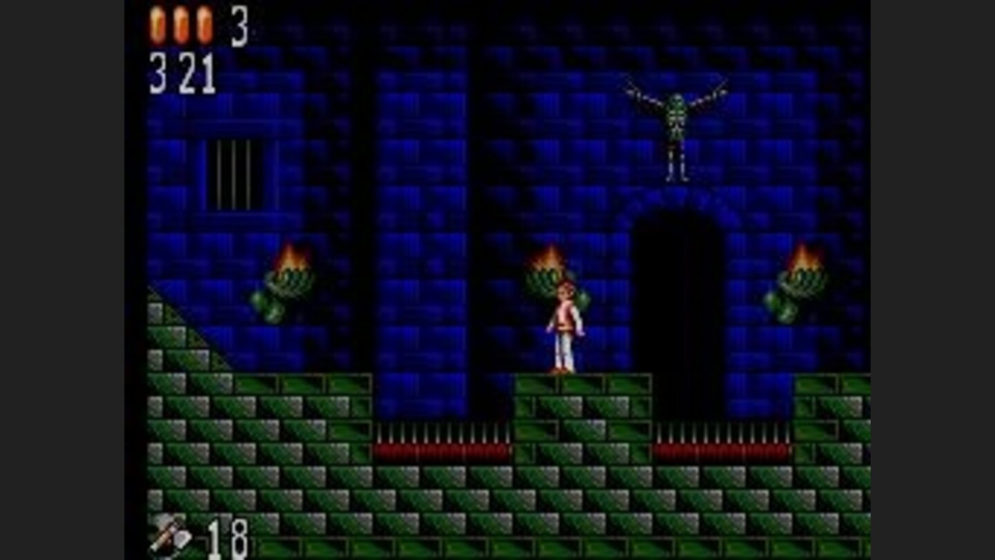 jumping over spikes