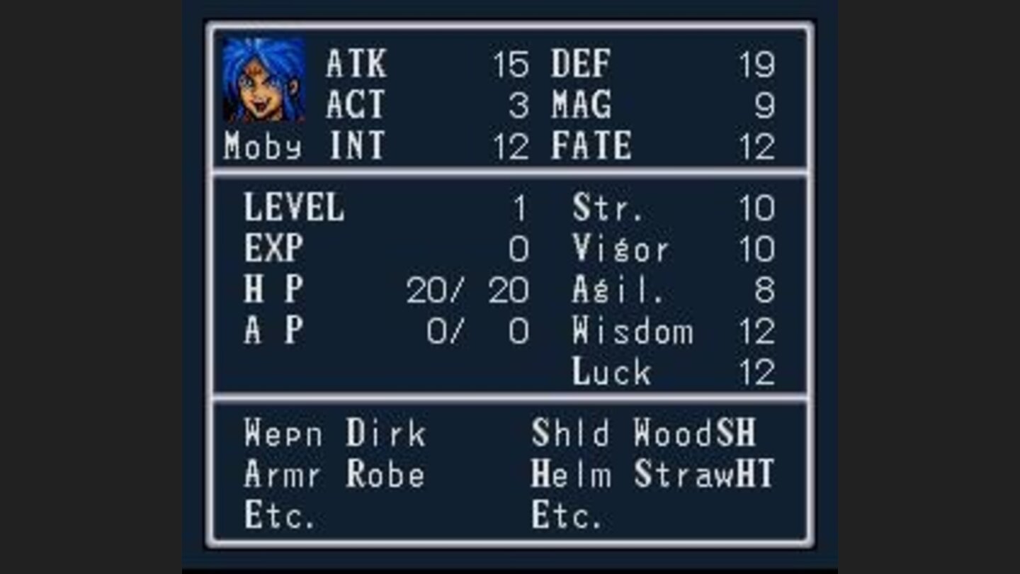 Statistics screen